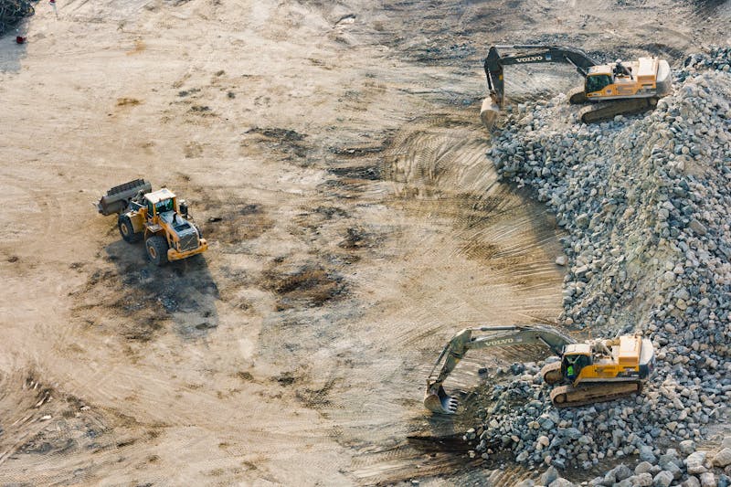 Plant operator working on a subdivision in Melbourne's western growth corridor